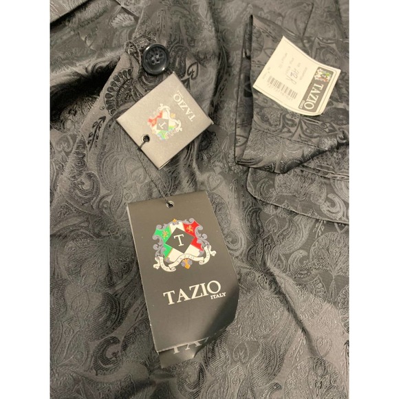 New Tazio Italy Blazer Jacket Black 42R Men's A28 - Picture 3 of 9